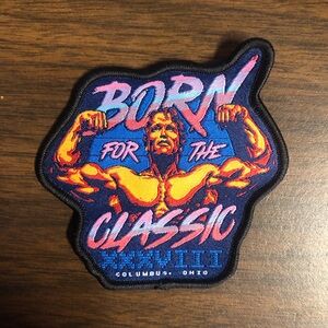 Born For The Classic Muscle Patch - Yellow & Blue